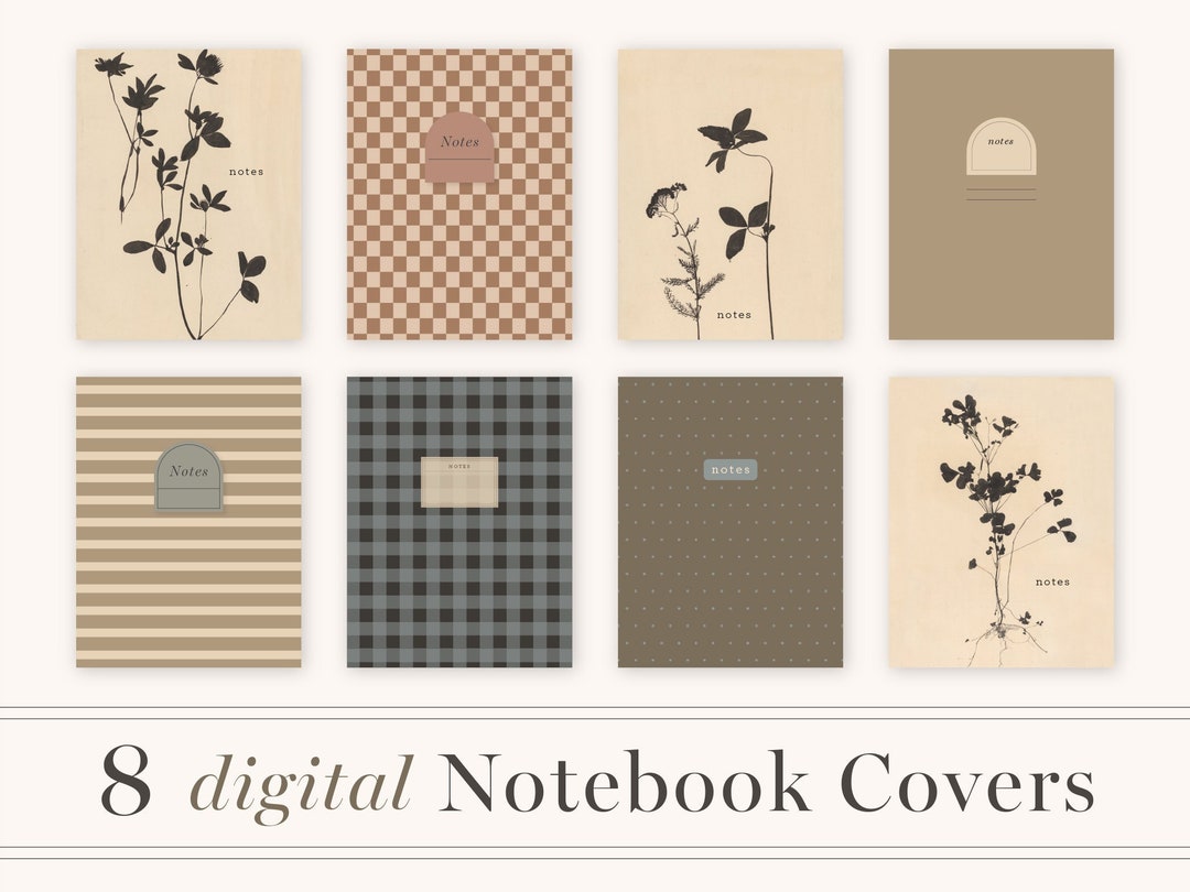 Digital Notebook Covers Digital Note Book Covers Goodnotes Etsy