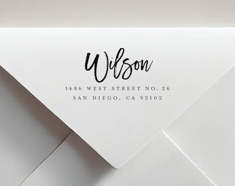 Custom Return Address Stamp: Self-Inking or Wood Stamp, Personalized Stationery
