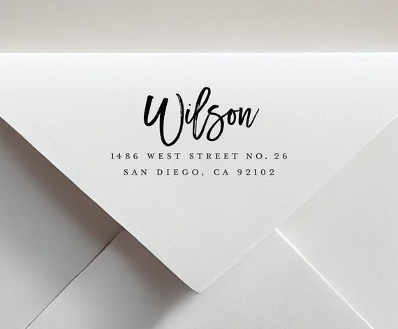 Custom Return Address Stamp: Self-Inking or Wood Stamp, Personalized Stationery