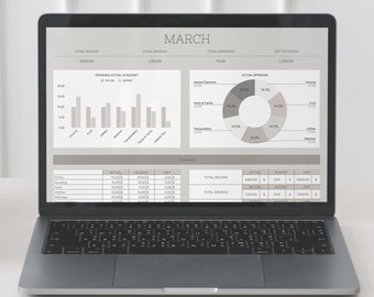 Monthly Expenses Template Google Sheet, Easy Monthly Budget, Monthly Budget Spreadsheet, Google Budget, Monthly Budget Planner Tracker