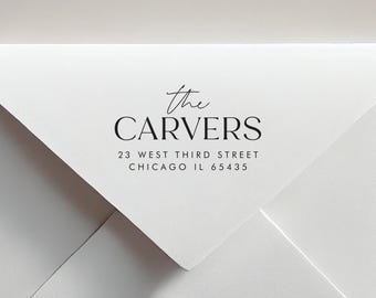Return Address Stamp – Personalized Self-Inking or Wood Custom Stamp for Envelopes & Cards