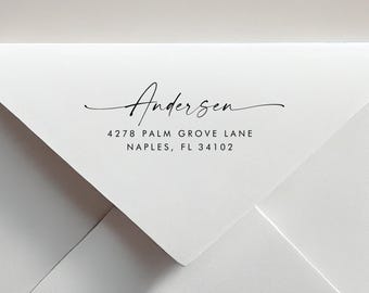 Custom Return Address Stamp: Personalized Self-Inking or Wood Stamp