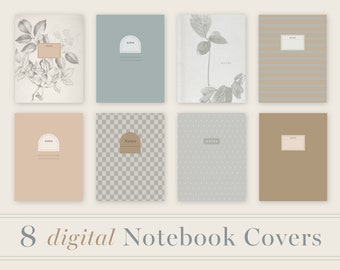 Digital Notebook Covers, Goodnotes Cover, Digital Note Covers, Notability Notebook Covers, digital book cover, for ipad and tablet, 106