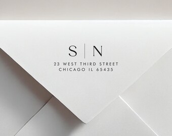 Personalized Return Address Stamp: Modern Self-Inking Stamp