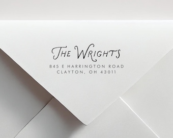 Personalized Address Stamp, Custom Return Address Stamp, Self-Inking or Wooden Rubber Stamp, New Home Gift, Wedding & Newlywed Gift Idea