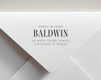 Return Address Stamp: Personalized Self-Inking or Wood Stamp