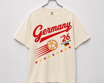 Vintage Germany Soccer Comfort Colors Shirt, 90s Germany Tee Football Team World Cup 2026 Sweatshirt