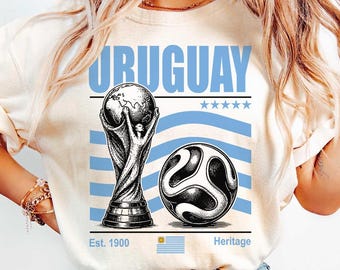Vintage Uruguay Soccer Comfort Colors Shirt, Retro 90s Football World Cup 2026 Sweatshirt