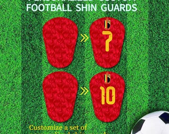 Custom Mini Football Shin Guards, Belgium National Team Soccer Protection football accessories