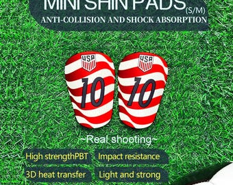Custom Mini Football Shin Guards,United States men's national soccer team Soccer Protection,Lightweight Shin Pads,Ideal Fan Gift