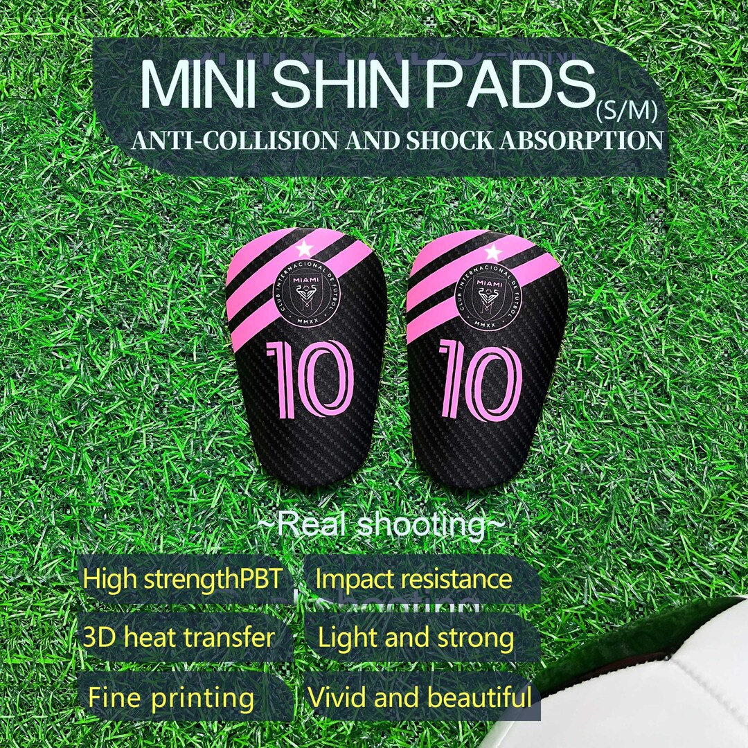 Custom Mini Shin Guards, Inter Miami CF Soccer Protection, Lightweight ...