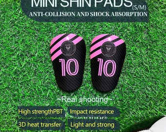 Custom Mini Shin Guards, Inter Miami CF Soccer Protection, Lightweight Anti-Collision Pads,football accessories