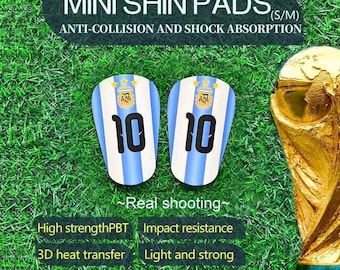 Custom Mini Football Shin Guards, Personalized Soccer Protection, PBT Material, Impact Resistance