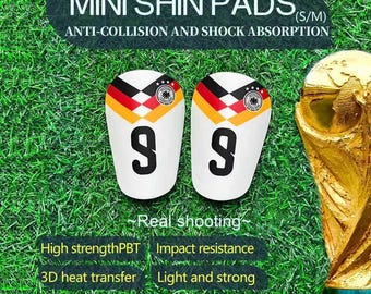 Custom Mini Shin Guards, Germany Football Team, PBT Material, Impact Protection
