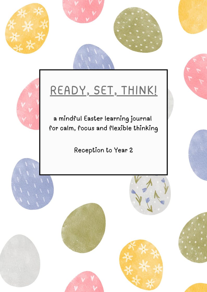 Easter Executive Function Activity Journal | Printable Kids Journal | Focus, Self-Regulation & Flexible Thinking R–2 image 2