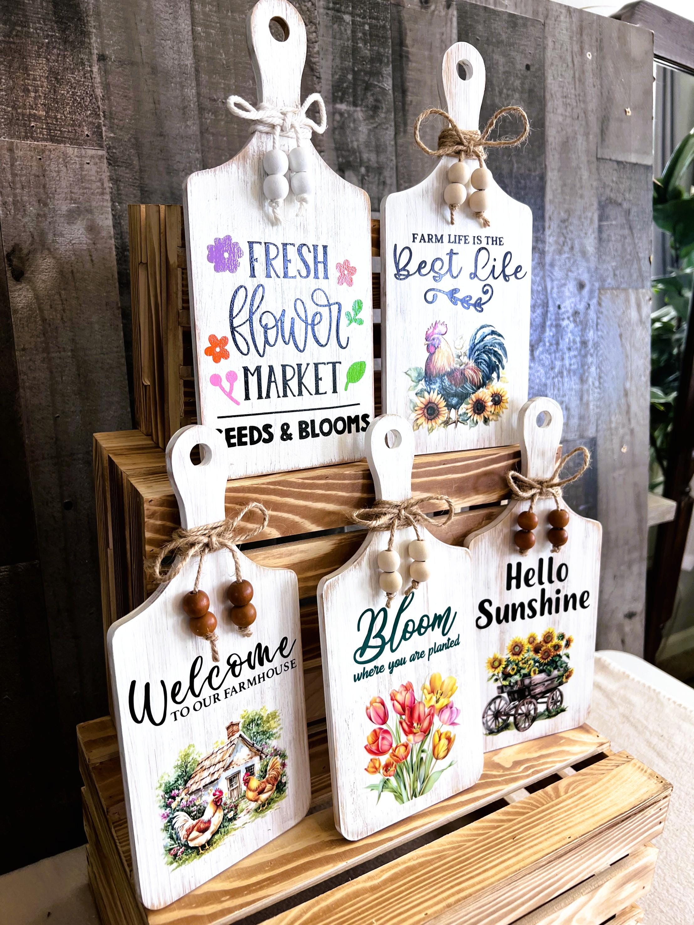 Decorative Wooden Cutting Board - Etsy