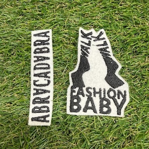 Pop Music Aesthetic Iron-On Patch Set - Lyric-Inspired Applique Bundle for Denim Jackets & Festival Outfits - Pop Era Inspired Decor