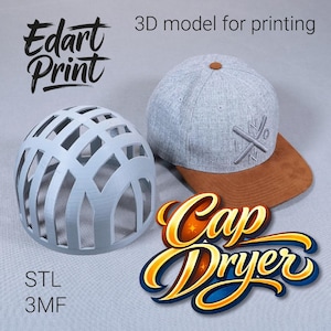 Hat Shaper Dome 3D Model – Cap Drying Stand, Reshaping Frame (STL + 3MF)