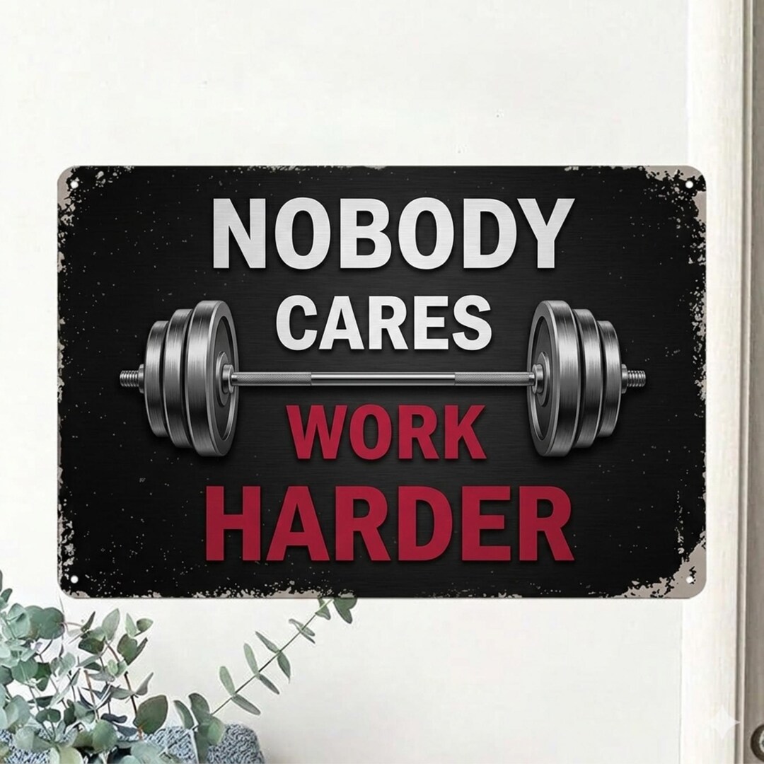 Nobody Cares Work Harder Gym Poster, Motivational Workout Wall Art - Etsy
