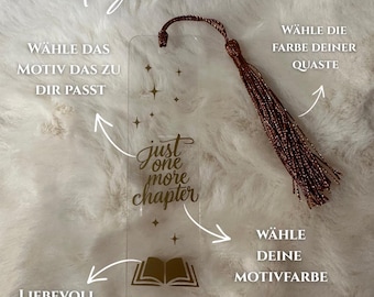 Acryl Lesezeichen für Bücher | Bookish Lesezeichen | Buch Lesezeichen | Geschenk für Leser | Handmade
