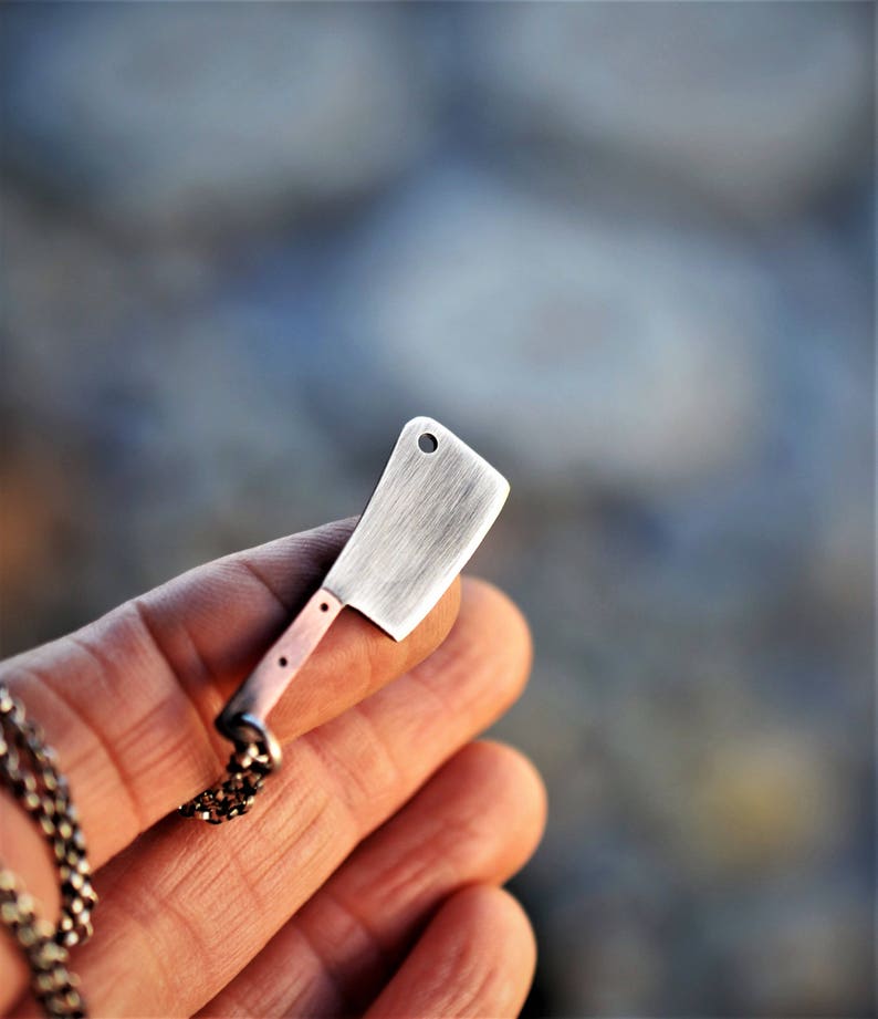 The Butcher II. UNISEX. Butcher Knife Necklace. Small Meat Etsy