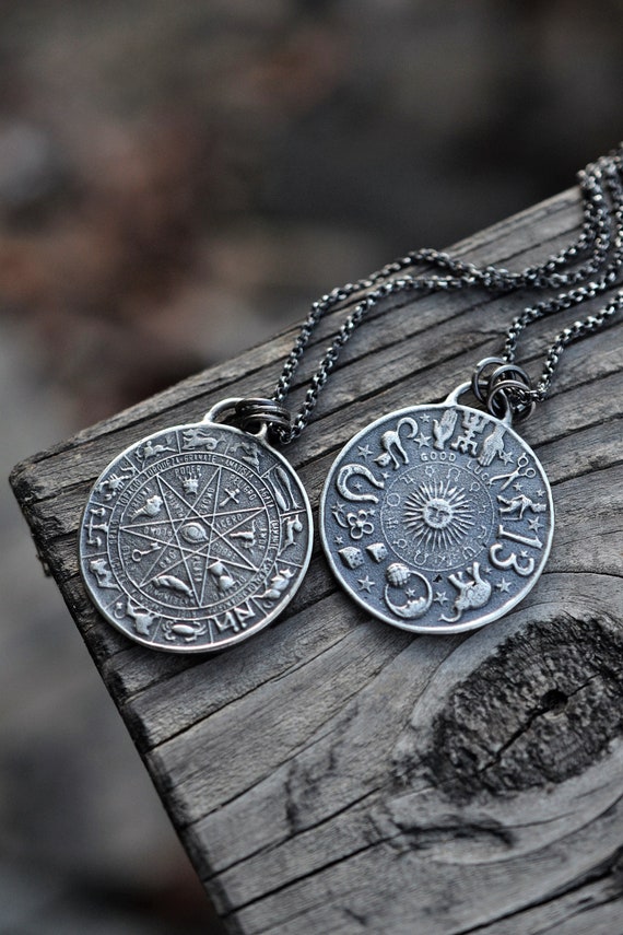 Zodiac Charm Necklace Good Luck Jewelry Horoscope Pendant - Good Luck Charm Pendant