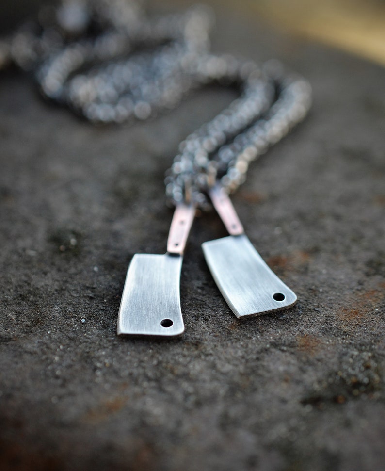 The Butcher II. UNISEX. Butcher Knife Necklace. Small Meat Etsy