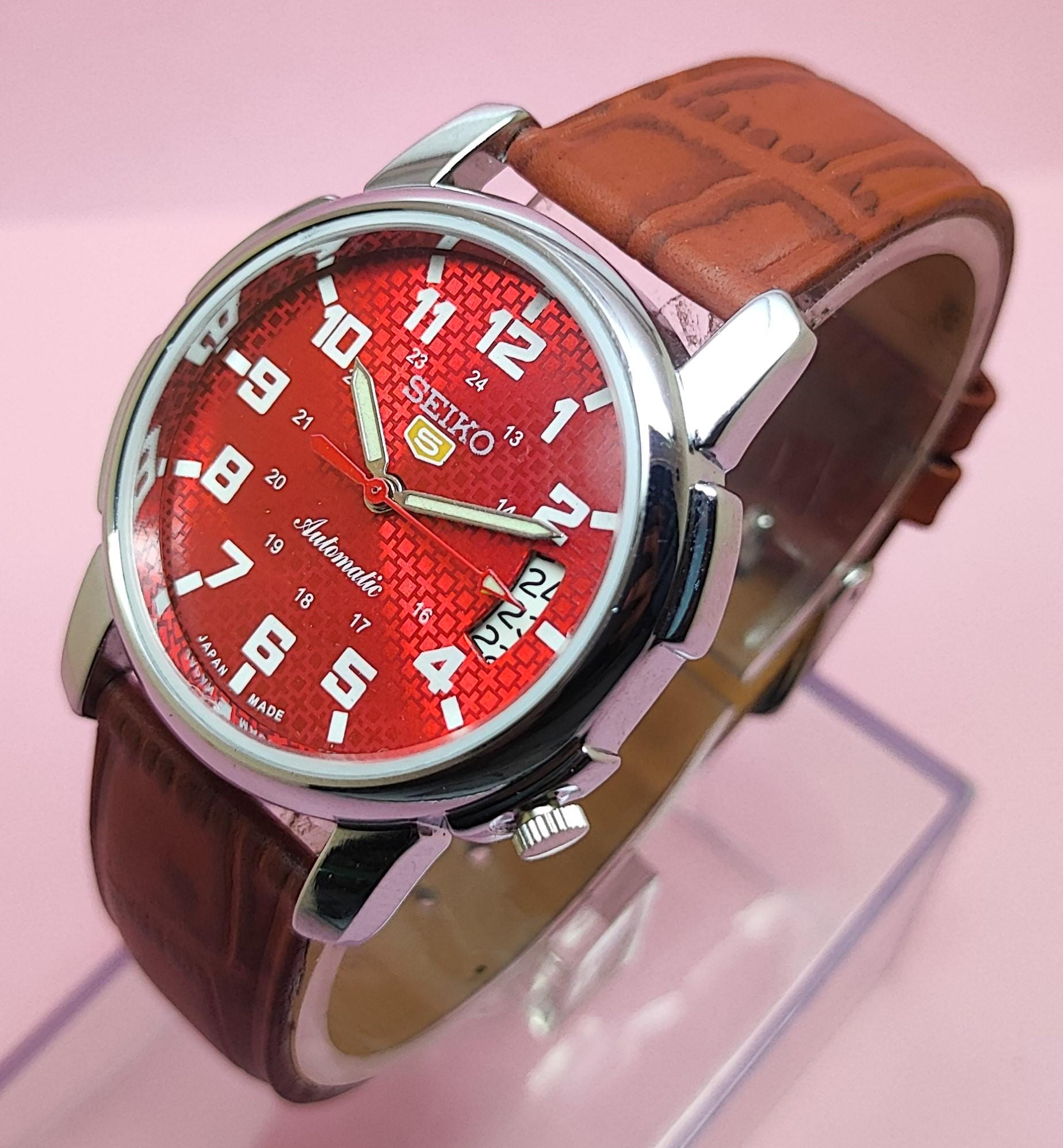 Seiko red watch - Etsy 日本