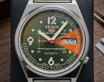Montre automatique vintage Seiko 5 pour homme 6309 restaurée