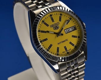 Vintage Seiko 5 Automatic Watch For Men's  6309 Restored