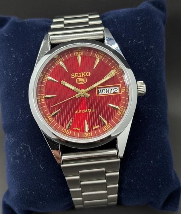 【OH済・稼働品】セイコー5 自動巻き 6309A 70s ★赤文字盤 ゴールド Seiko 5 6309 watch - Etsy 日本