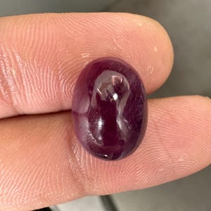 13.32 Carats Natural ruby no heat no treatment Smooth oval cabochon