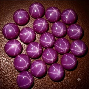 12mm Star ruby smooth round cabochon gemstones - Price per piece