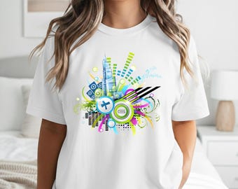 Frutiger Metro Shirt, Y2K Aesthetic Vector, Cotton Adult S-5XL Multiple Colors