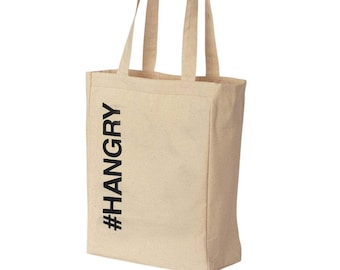 Hangry oversized handbag canvas tote bag large book grocery tote