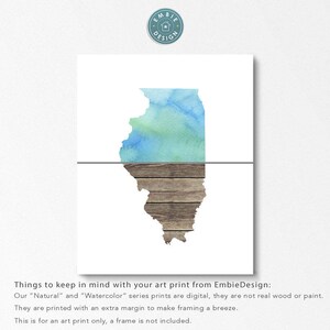 Two States Love Connection Art Print Personalized Natural Series Custom Location Distance image 5