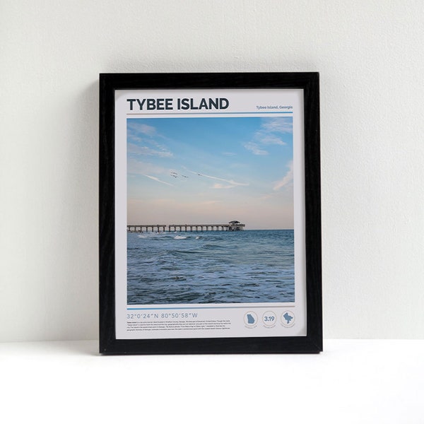 Tybee Island Print, Tybee Island Wall Art, Tybee Island Poster, Tybee Island Photo, Tybee Island Wall Décor, Beach House, Georgia, USA