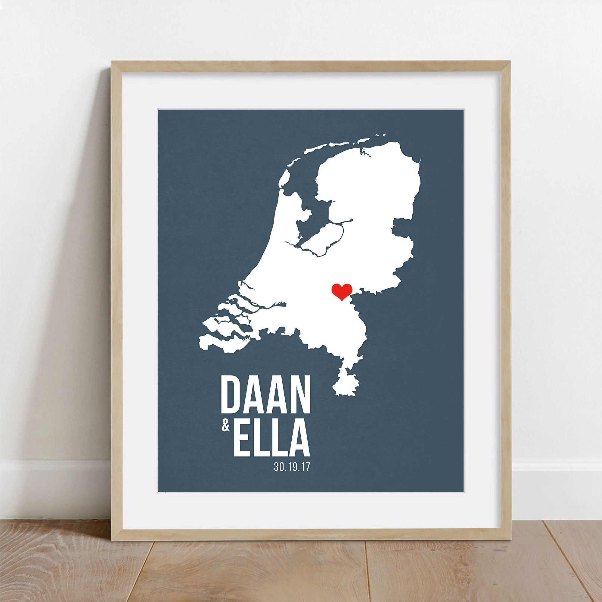 The Netherlands Wedding Gift Personalized Europe Custom Etsy