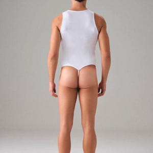 Body de algodón para hombre, ropa interior transpirable y cómoda, ajuste a medida.