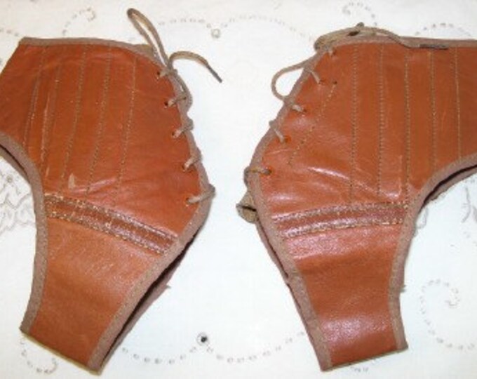 Antique Vintage Handmade Leather Spats Gaiters for Child Etsy