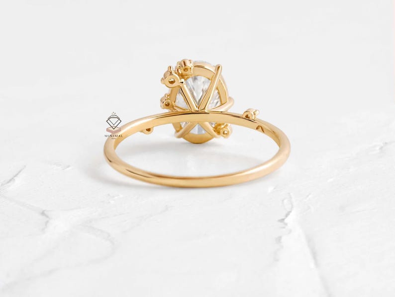Oval Lab Grown Diamond Engagement Ring, Ethical Bridal Jewelry, Custom ...
