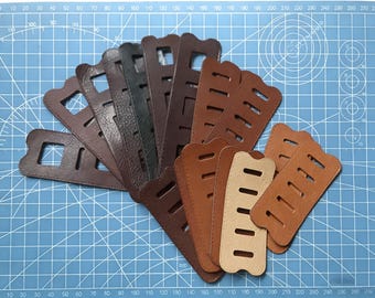 Genuine Leather Binder Ring Wrapper for 4Ring 5Ring 6Ring Planner Replaceable A6 Journal Ring Protector | A7 A6 Binder Ring Insert