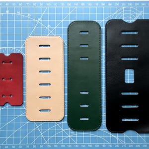 Reliure à anneaux en cuir véritable pour agenda de 4 anneaux, 3 anneaux, 6 anneaux, protection d'anneaux remplaçable pour journal A6 | A5 A7 Coussinet à anneaux