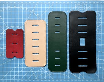 Genuine Leather Binder Ring Wrapper for 4-Ring 3-Ring 6-Ring Planner Replaceable A6 Journal Ring Protector | A5 A7 Binder Ring Cushion Pad