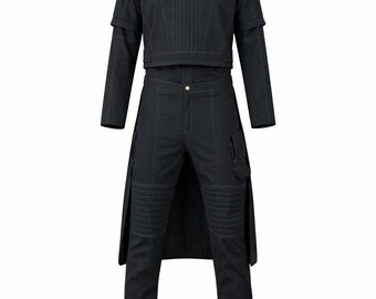 Fantasia de Boba Fett Mandaloriano para Cosplay | Macacão de Voo Star Wars de 3 Peças com Colete à Prova de Balas e Capa | Conjunto de Armadura Feito à Mão Sob Encomenda