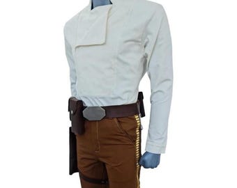 Traje de Cosplay de Piloto Rebelde – Conjunto de Camisa e Calça (2 peças)