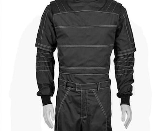 Black Mandalorian Flight Suit & Flak Vest | Bounty Hunter Cosplay Costume | Star Wars Inspired Soft Parts | Custom Handmade Suit