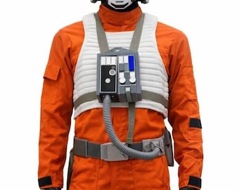 Traje de Piloto de X-Wing para Cosplay – Macacão de Voo da Aliança Rebelde | Roupa Inspirada em Star Wars