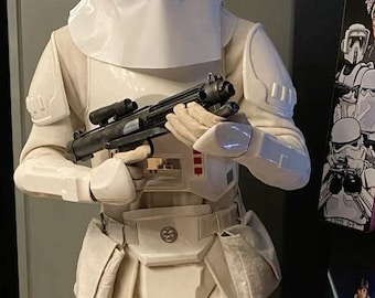 Traje e sobretudo premium de Snowtrooper | Roupa íntima de soldado de Hoth | Fantasia de cosplay de Star Wars fiel ao filme