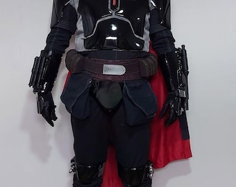 Mandalorian Flight Suit with Belt & Holster | Boba Fett Inspired Costume | Star Wars Cosplay Armor | Death Watch Mythosaur Outfit